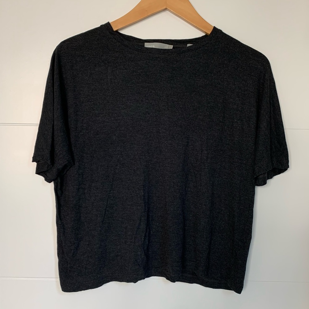 Vince Slouchy Gray Tee (Size S)